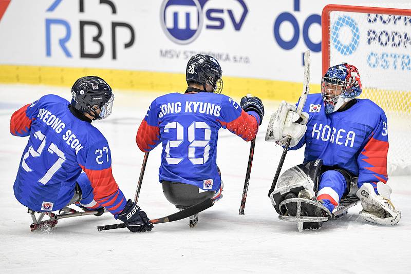 MS v para hokeji - zápas Korea - Česká republika, 19. června 2021 v Ostravě.