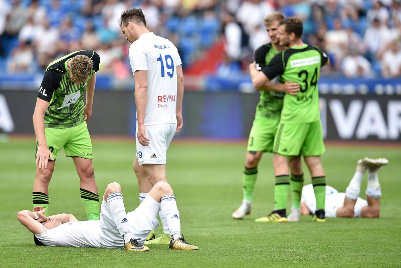 Nadstavba první fotbalové ligy, kvalifikační utkání o Evropskou ligu: FC Baník Ostrava - FK Mladá Boleslav, 1. června 2019 v Ostravě.