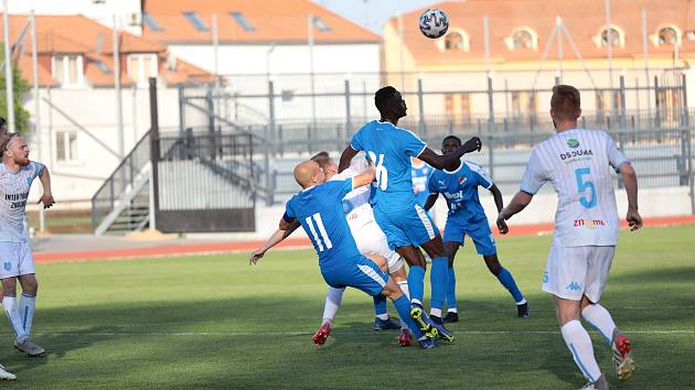 Zápas 29. kola MSFL Znojmo - Baník Ostrava B 1:1.