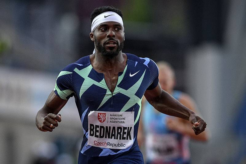 Zlatá tretra, atletický mítink kategorie Continental Tour - Gold, 19. května 2021 v Ostravě. Kenny Bednarek (USA), 200 m muži.