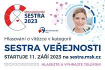 O NEJ zdravotní sestřičce v Moravskoslezském kraji v kategorii Sestra veřejnosti rozhodnou lidé.