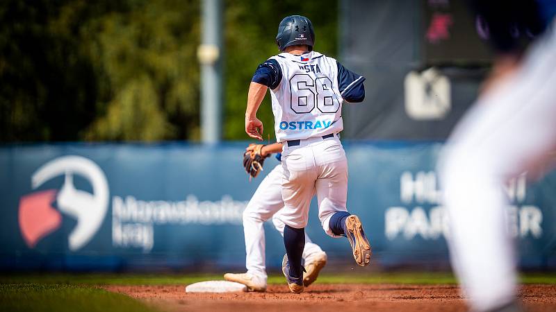 Série závěrečného 7. kola základní části extraligy baseballistů Arrows Ostrava - Sokol Hluboká 3:1, 12:2 a 3:7. Foto: Arrows Ostrava/Ladislav Svěnčík