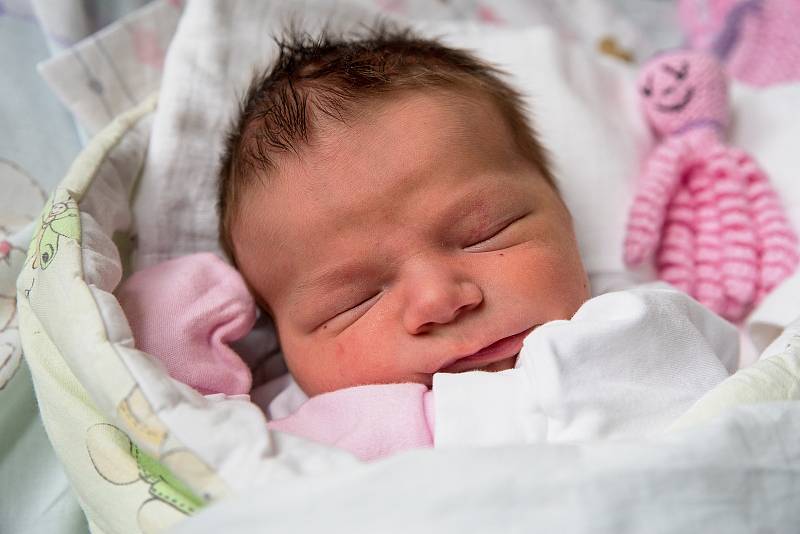 Anna Opattová z Karviné-Nového Města, narozena 12. dubna 2021 v Karviné, míra 50 cm, váha 3830 g. Foto: Marek Běhan