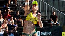 Finále ženy: Agatha Bednarczuk (BRA), Eduarda Santos Lisboa Duda (BRA) - Ana Patricia Silva Ramos (BRA), Rebecca Cavalcanti Barbosa Silva (BRA). FIVB Světové série v plážovém volejbalu J&T Banka Ostrava Beach Open, 2. června 2019 v Ostravě. Na snímku Agat