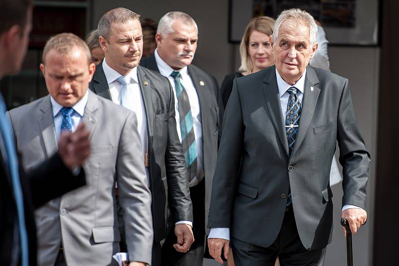 Miloš Zeman, 6. září 2017 společnost Temex Ostrava.