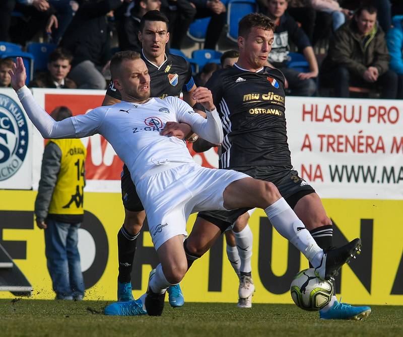 Utkání 21. kola první fotbalové ligy: 1. FC Slovácko - Baník Ostrava, 15. února 2020 v Uherském Hradišti.