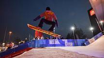 Olympijský festival u Ostravar Arény, 15. února 2018 v Ostravě. Snowboard.