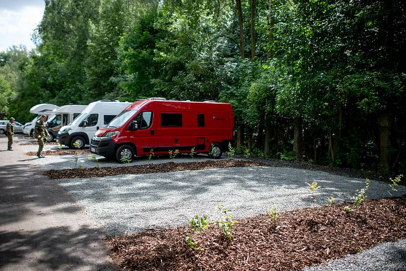 Stellplatz na Landeku, 28. června 2019 v Ostravě.