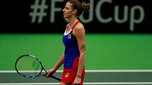 Karolína Plíšková, Fed Cup, 12. února 2017 v Ostravě.