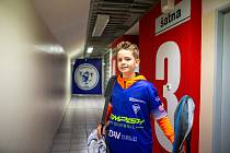 Nadace Agel splnila sen malému klukovi Lukášovi, který se mohl zúčastnit florbalového zápasu Vítkovic, 17. prosince 2021 v Ostravě.