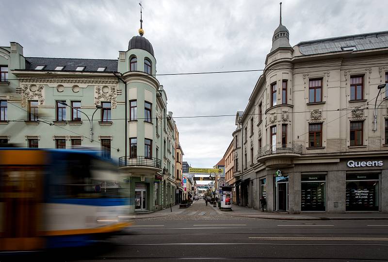 Ulice Stodolní v Ostravě, březen 2019