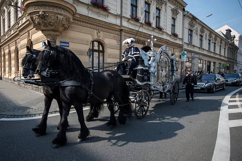 Pohřeb Františka Gažíka, 26. sprna 2019 v Ostravě.