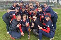 Softballistky Arrows Ostrava oba zápasy v Ledenicích vyhrály. Fotogalerie je z úvodního kola proti Tempu a Eagles Praha.