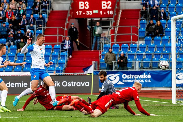 Utkání 22. kola první fotbalové ligy: FC baník Ostrava - SK Sigma Olomouc. 19. února 2022 v Ostravě.