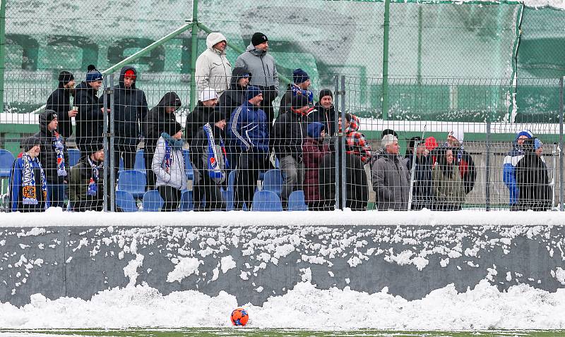 První přípravný zápas Tipsport ligy: Baník Ostrava - 1.SK Prostějov, 8. ledna 2019 v Orlové. Na snímku fanoušci Baníku Ostrava.