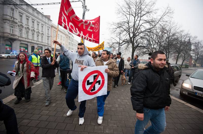 Demonstrace proti rasismu a na podporu obětí rasismu. 