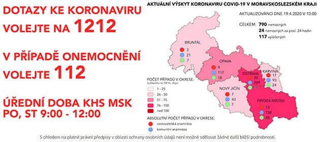 Mapa KHS, 19. dubna, 10 hodin.