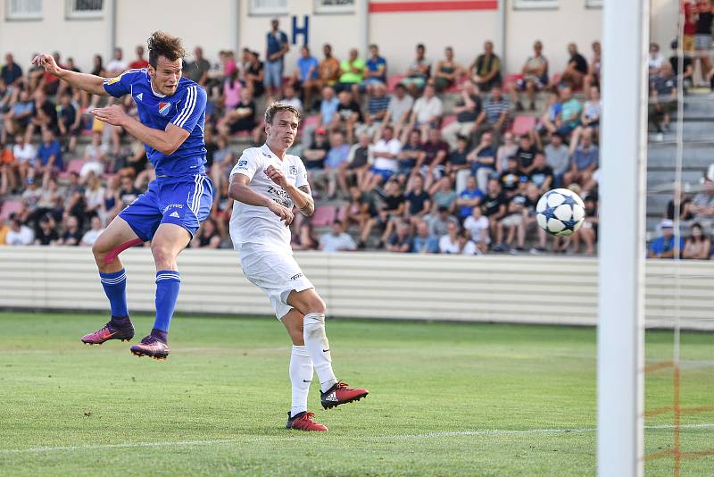 Přípravný zápas FC Baník Ostrava vs. FC Slovácko hraný v Kroměříži 5. července 2017.