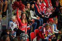 Utkání 17. kola hokejové extraligy: HC Oceláři Třinec - HC Vítkovice Ridera, 2. listopadu 2022, Třinec. Fanoušci.
