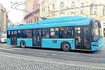 Parciální trolejbus v Ostravě.
