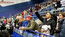 Olympijský festival u Ostravar arény. Komentovaný trénink hokejistů Vítkovic.