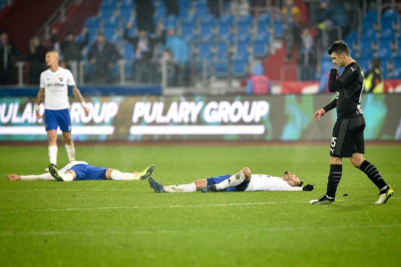 Utkání 4. kola českého fotbalového poháru MOL Cupu: Baník Ostrava - SK Slavia Praha, 30. října 2019 v Ostravě.