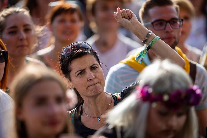 Hudební festival Colours of Ostrava 2019 v Dolní oblasti Vítkovice, 17. července 2019 v Ostravě.