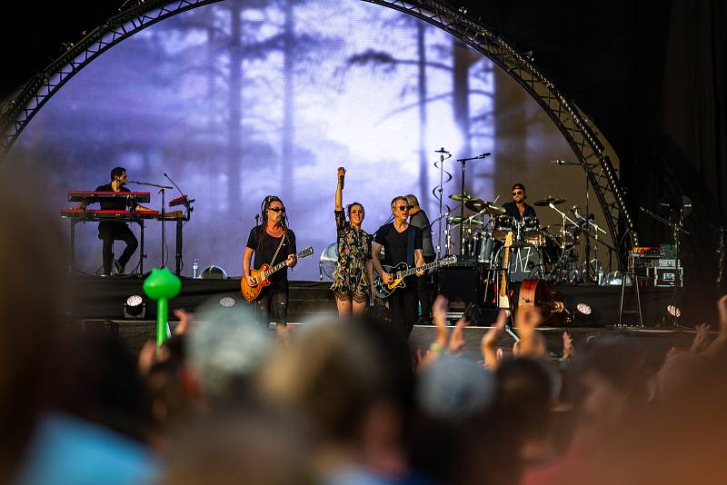 Hudební festival Colours of Ostrava 2019 v Dolní oblasti Vítkovice, 20. července 2019 v Ostravě. Na snímku francouzská zpěvačka Zaz.