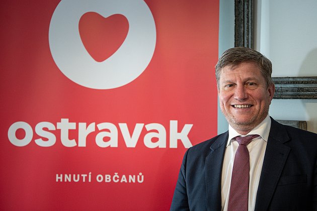 Tisková konference politické strany Ostravak, 31. května 2022 v Ostravě. Lukáš Semerák.