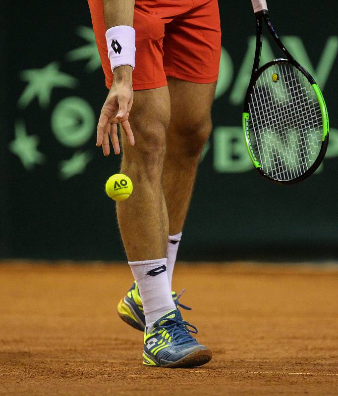 Davis Cup 2018 v Ostravě - Česko vs. Izrael, Jiří Veselý