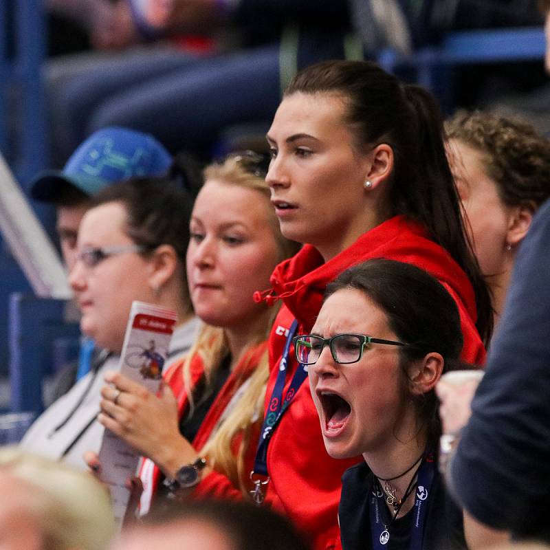 Mistrovství světa v para hokeji 2019, 3. května 2019 v Ostravě. Na snímku fanoušci.