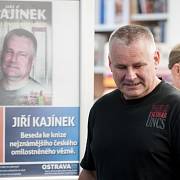 Beseda s Jiřím Kajínkem v Knihcentru 16. září 2017 v Ostravě.
