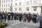 Ceremonie k 98. výročí vzniku samostatného československého státu v Ostravě.