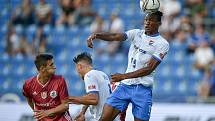 Utkání 2. kola první fotbalové ligy: FC Baník Ostrava - SK Dynamo České Budějovice, 28. srpna 2020 v Ostravě. Střed Muhamed Tijani z Ostravy.