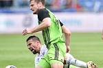 Nadstavba první fotbalové ligy, kvalifikační utkání o Evropskou ligu: FC Baník Ostrava - FK Mladá Boleslav, 1. června 2019 v Ostravě. Na snímku (zleva) Milan Baroš a Pavel Buchta.