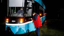 Slavnostní představení první velkokapacitní tramvaje Škoda Forcity Smart 39T vyrobené na míru pro Ostravu, 6. října 2021 v Ostravě.