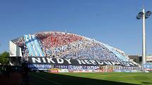 Derby Sigma vs. Baník táhne. Snímky z předchozího derby na Andrově stadionu a odjezd (příjezd) fanoušků Baníku do Olomouce.