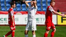 22. kolo Fortuna národní ligy: Baník Ostrava – Pardubice 1:1 -  uprostřed Robert Hrubý