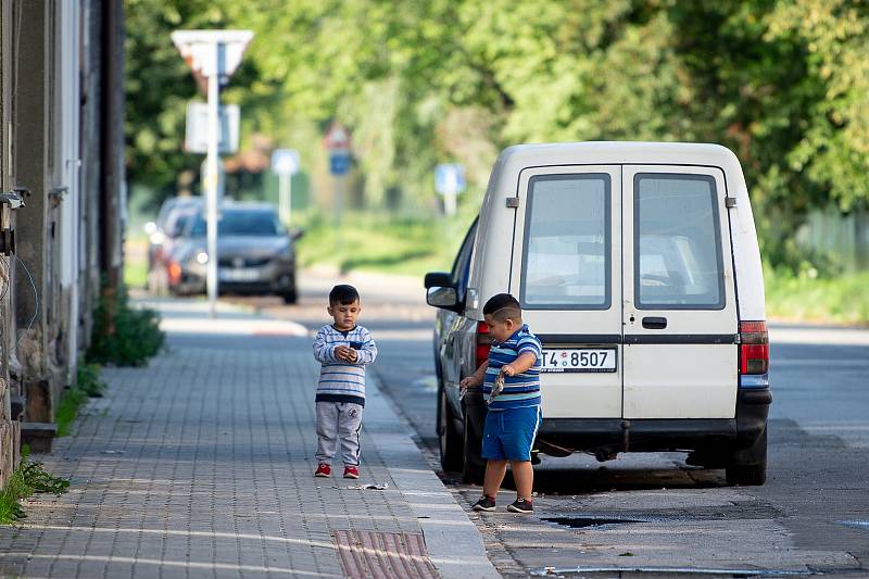 Ghetto ve Vítkovicích (ulice Erbenova), 10. zaří 2019 v Ostravě.