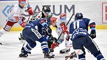 Utkání 8. kola hokejové extraligy: HC Vítkovice Ridera - HC Oceláři Třinec, 20. října 2021 V Ostravě.