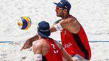 FIVB Světové série v plážovém volejbalu J&T Banka Ostrava Beach Open, 1. června 2019 v Ostravě. Na snímku Martin Ermacora (AUT).