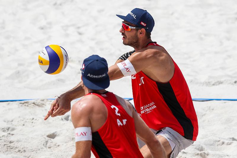 FIVB Světové série v plážovém volejbalu J&T Banka Ostrava Beach Open, 1. června 2019 v Ostravě. Na snímku Martin Ermacora (AUT).