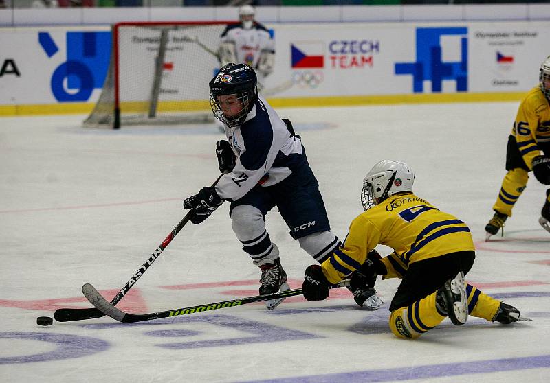 Olympijský festival v Ostravě, 12. února 2018. Hokejové utkání mezi Vítkovicemi a Kopřivnicí