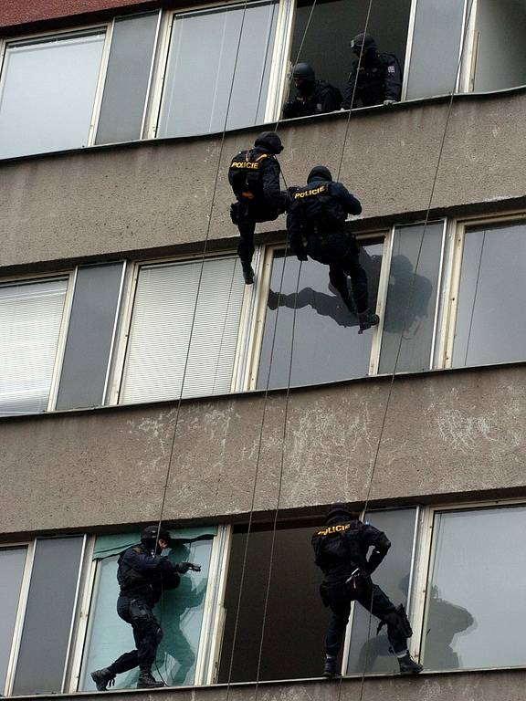 V centru Ostravy se ve úterý 19. února  uskutečnilo další velké policejní cvičení.