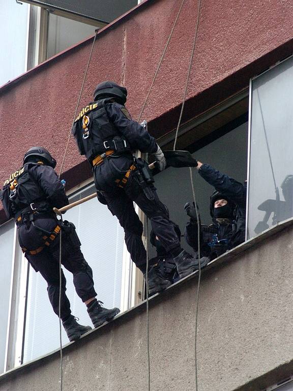 V centru Ostravy se ve úterý 19. února  uskutečnilo další velké policejní cvičení.