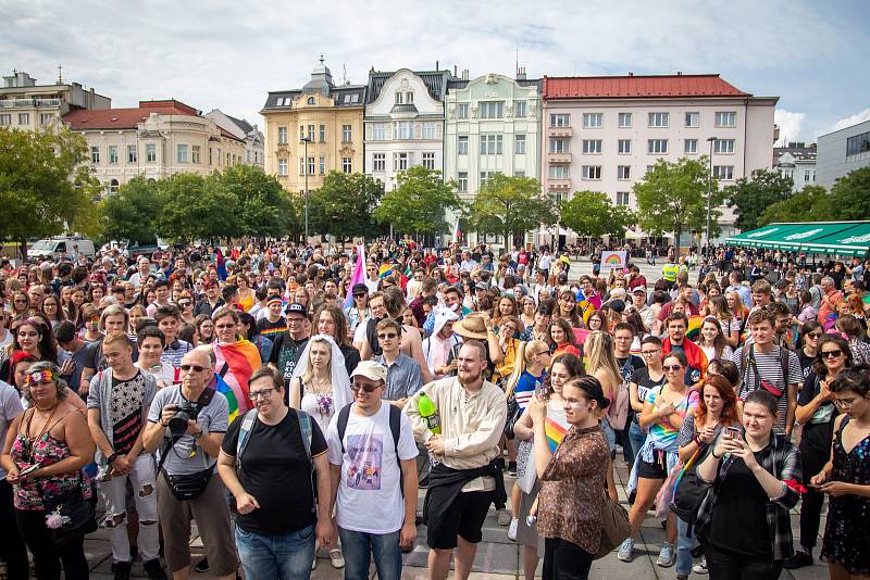 Duhový pochod Pride 2019 v Ostravě.