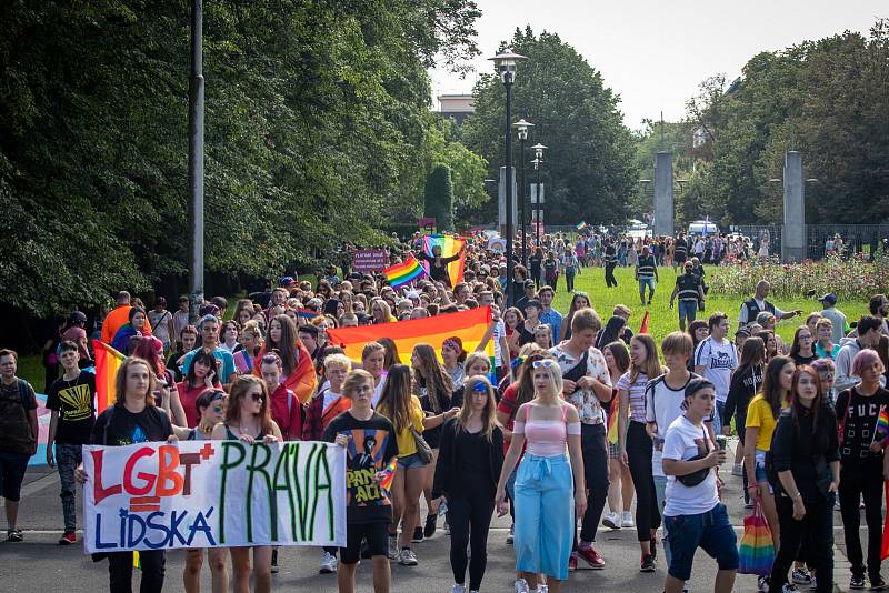 Duhový pochod Pride 2019 v Ostravě.