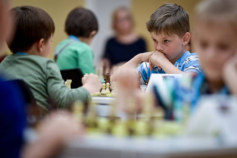 Šachový turnaj pro mateřské školky v SVČ Korunka, 28. května 2019 v Ostravě.