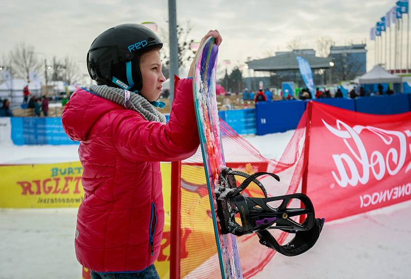 Olympijský festival v Ostravě, neděle 11. února 2018. Disciplína snowboard