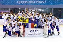 Hokejisté Moravskoslezského kraje získali titul na Olympiádě dětí a mládeže (26. 1. 2023).